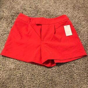 a new day Women's High Waist Red Shorts